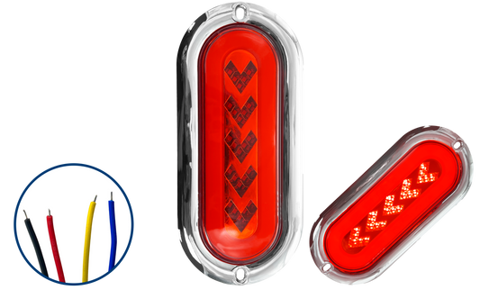 Plafon Led Arrow + Aro Gel Secuencial con Brida Cromada