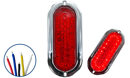 Plafón Led Ovalado Alta/Baja + Estrobo 12V cc