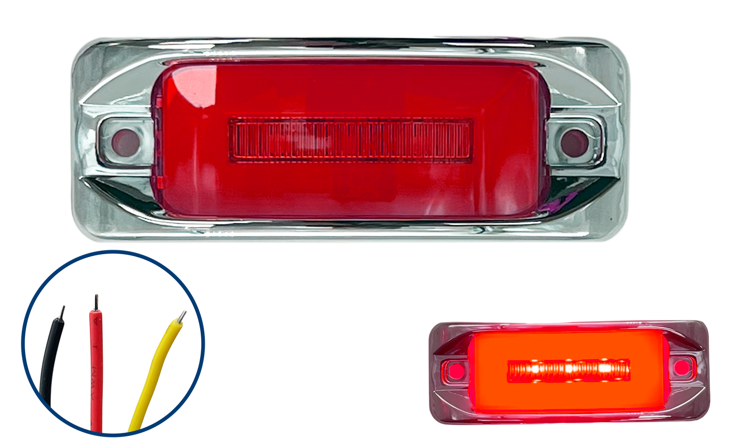 Plafon Led Rectangular con Aro Gel 4 Funciones con Bisel Cromado 12/24 V cc