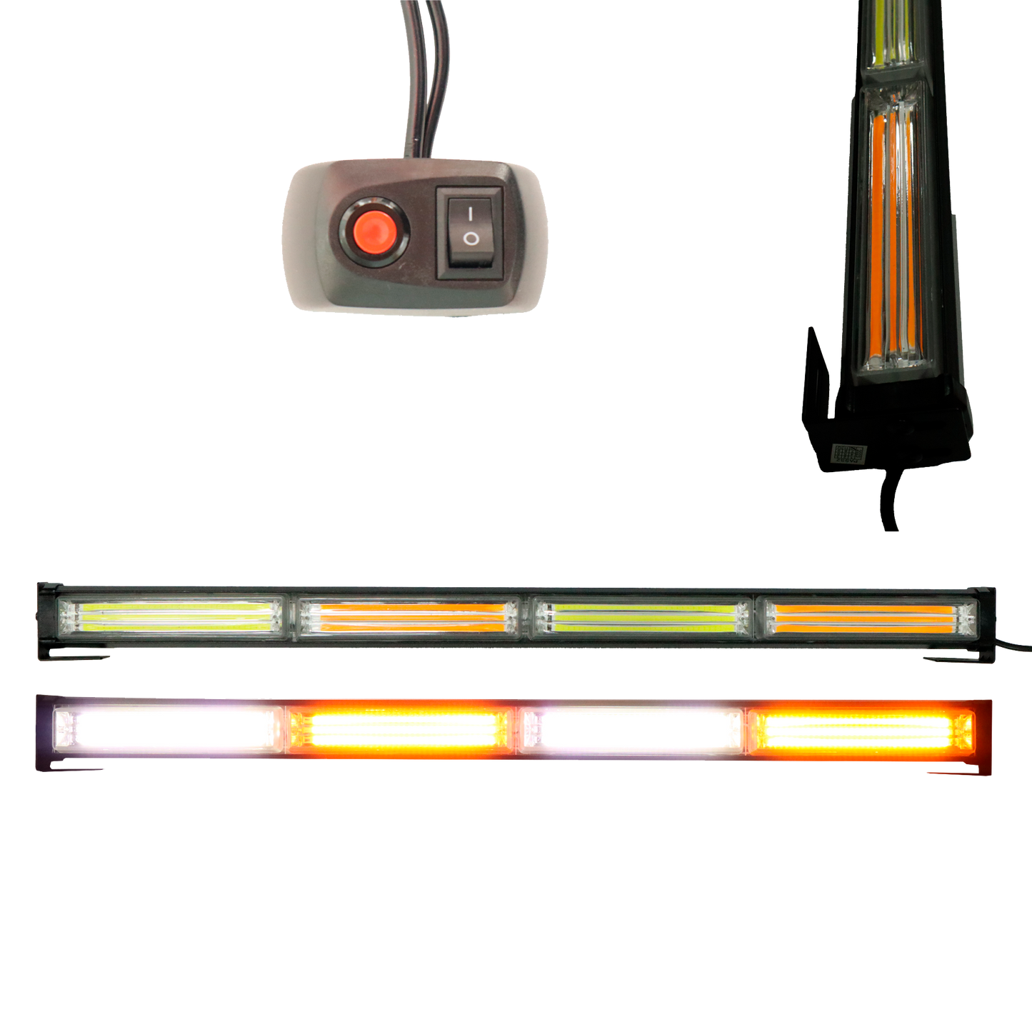 Torreta LED 4 Modulos Blanco/Ámbar