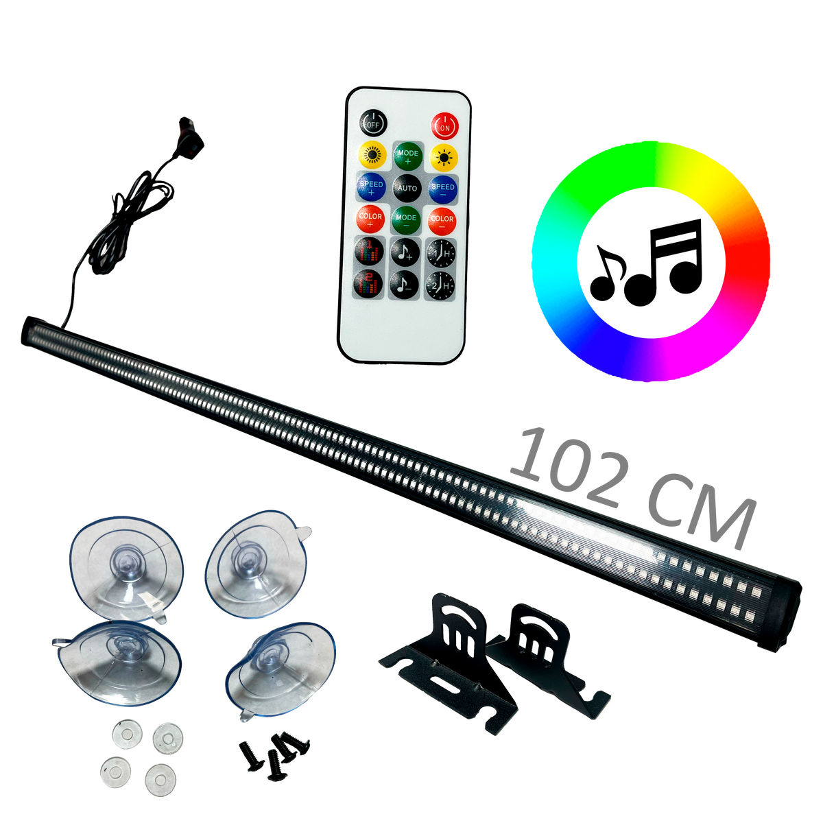 Torreta LED Recta 102 CM RGB – Accesorios La Troka
