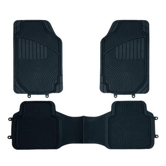 Tapete de 3 piezas de Uso Rudo para Auto y Camioneta Universal