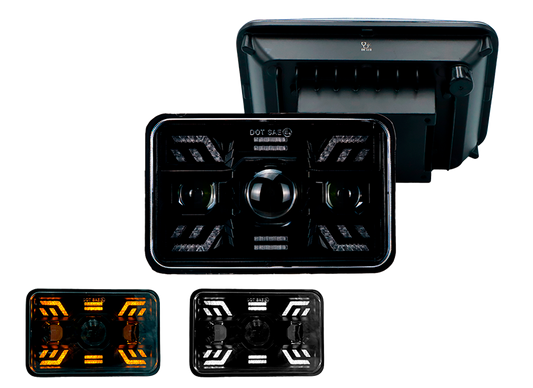 Unidad Cuadrada Led 4656 3 Lupas Diseño Tipo Spider