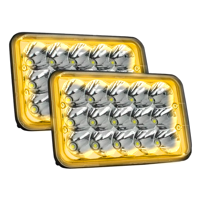 Unidad Cuadrada Led 4656 con Aro 15 LEDS