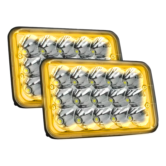 Unidad Cuadrada Led 4656 con Aro 15 LEDS