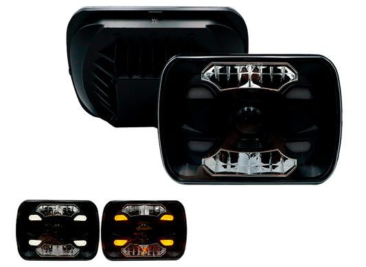 Unidad Cuadrada LED 6054 1 Lupa Reflejante y Rejillas