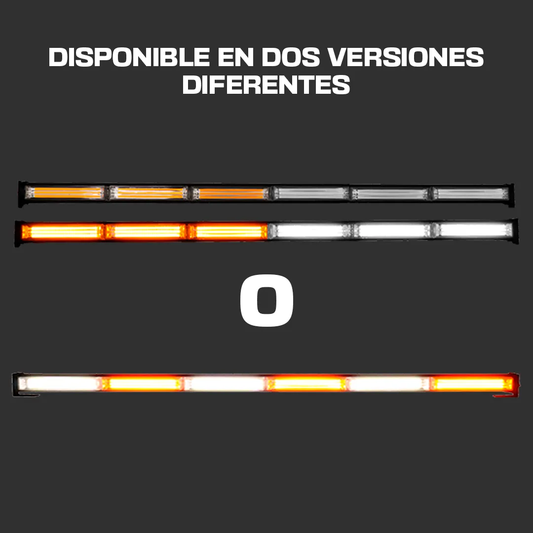 Torreta LED 8 Modulos Blanco/Ámbar