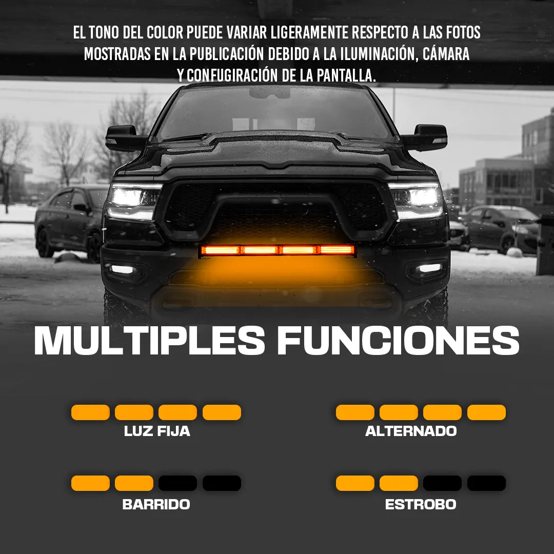 Torreta LED 4 Modulos Ambar