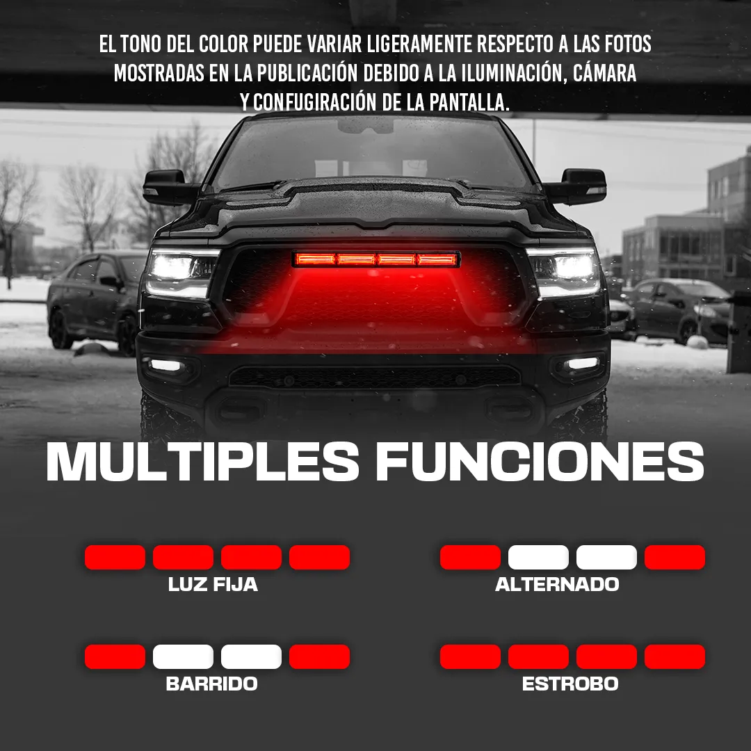 Torreta LED 4 Modulos 12/24V cc