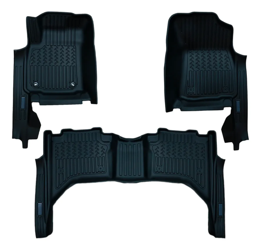 Tapetes Negros 5D Para Toyota Hilux 2016-2025
