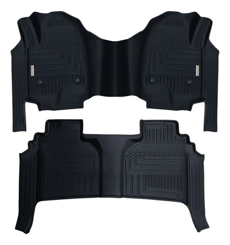 Tapetes Negros 5D Para Chevrolet Silverado 2019-2025