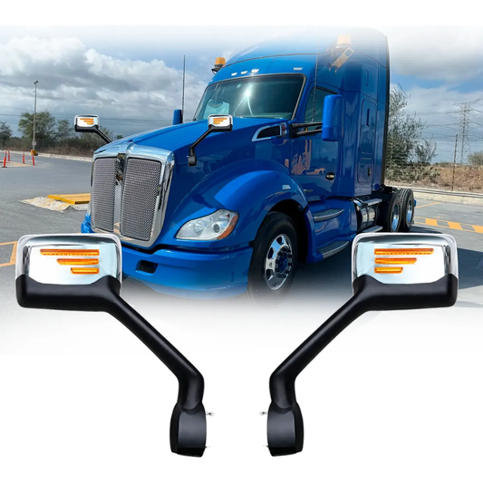 ESPEJO COFRE KENWORTH T680 CON LINEAS LED
