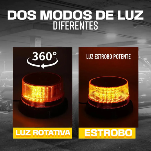 Torreta LED Ámbar Con Imán
