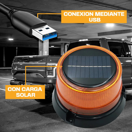 Torreta LED Ámbar Con Imán