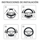 Funda Para Volante Antiderrapante Acabado Fibra De Carbono