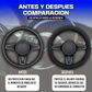 Funda Para Volante Negra Lisa Costuras Rojas
