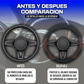 Funda Para Volante De Vinil Negra Con Ondas Cafe