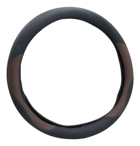 Funda Para Volante De Vinil Negra Con Ondas Cafe