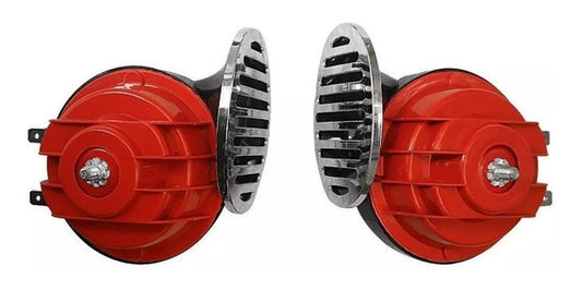 CLAXON/BOCINA TIPO CARACOL ROJA MLX