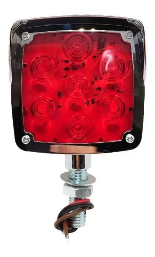 DIRECCIONAL LED CUADRADA CHICA CON VISERA 14 LEDS