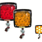 DIRECCIONAL LED CUADRADA CHICA CON VISERA 14 LEDS