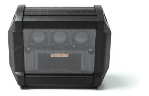 FARO DE LED 20W DUALLY HYBRID FONDO NEGRO FIJO + ESTROBO BLANCO/AMBAR