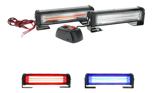 CODIGO DE LED COB ROJO/AZUL CON SWITCH