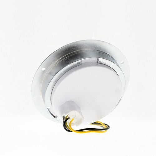 PLAFON LED 4" MICA RAYADA ESTROBO AMBAR