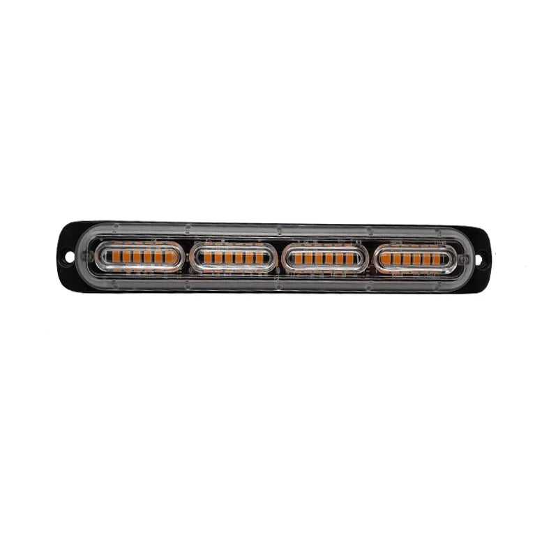 CODIGO 5W 4 SECCIONES 24 LED CON FUNCIONES AMBAR 12Vcc